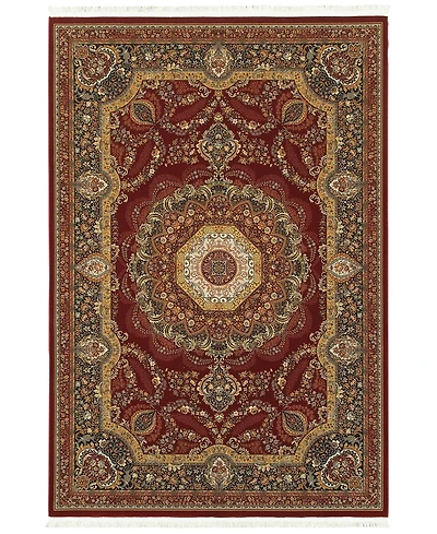 Oriental Weavers Masterpiece Corsica Red 3'10" x 5'5" Area Rug