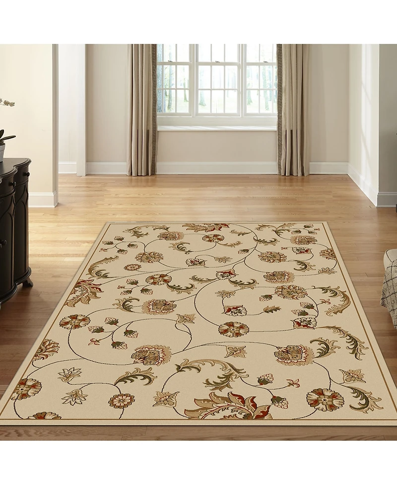 Closeout! Km Home Pesaro Flores 3'3" x 4'11" Area Rug