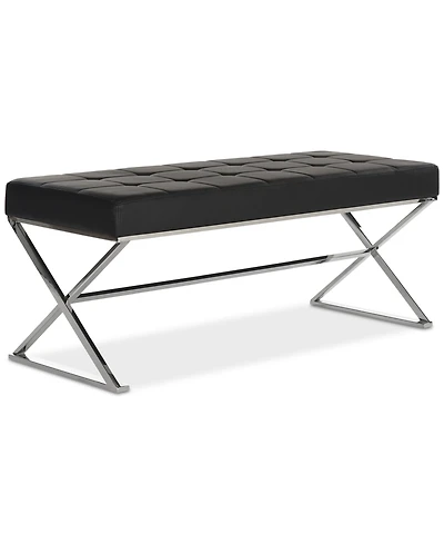 Maran Faux Leather Bench