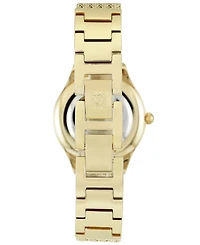 Anne Klein Women's Gold-Tone Stainless Steel Mesh Bracelet Watch 30mm Ak-2208CHGB