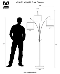 Adesso Trinity Arc Floor Lamp