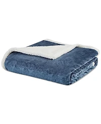 Madison Park Elma Embossed Plush Throw, 60" x 70"