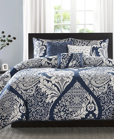 Madison Park Vienna 6-Pc. Duvet Cover Set, Full/Queen