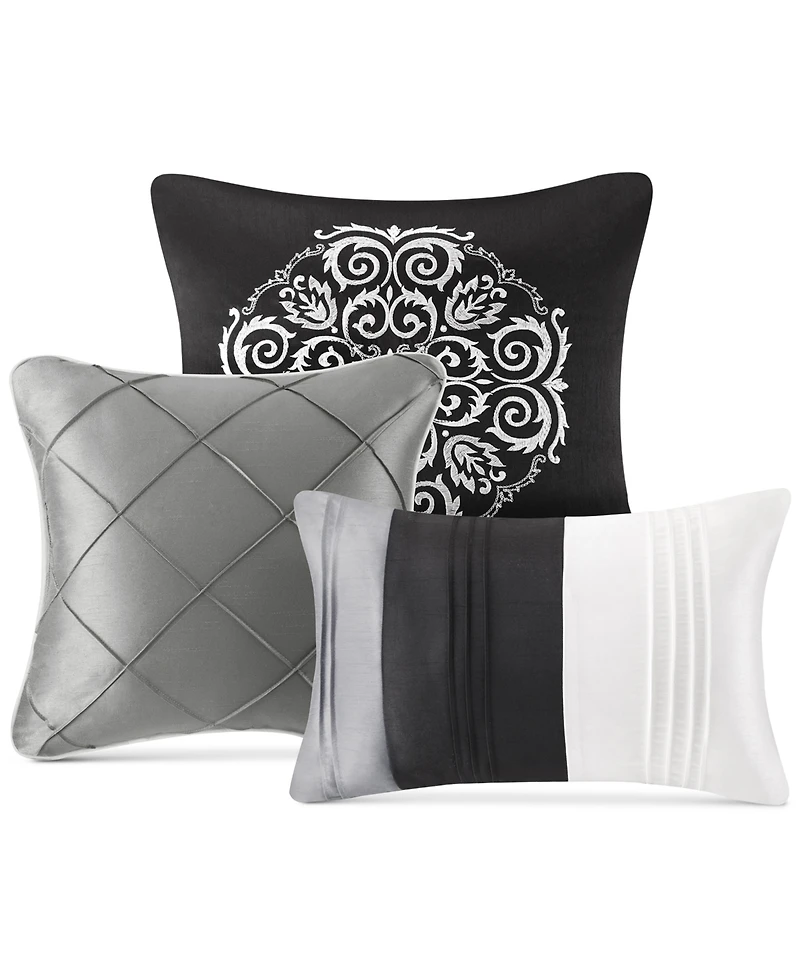 Madison Park Blaire Faux-Silk 7-Pc. Comforter Set