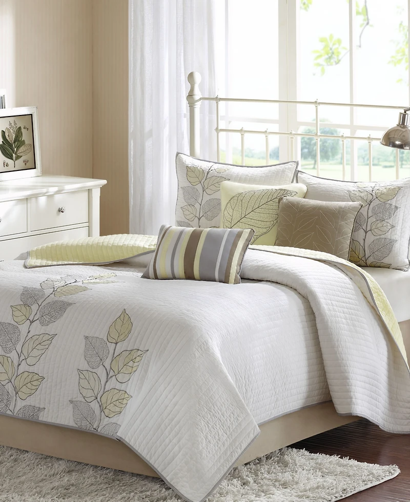 Madison Park Caelie Quilted 6-Pc. Quilt Set, King