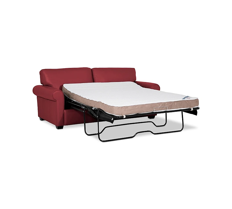 Orid 77" Full Roll Arm Leather Sleeper, Created for Macy's