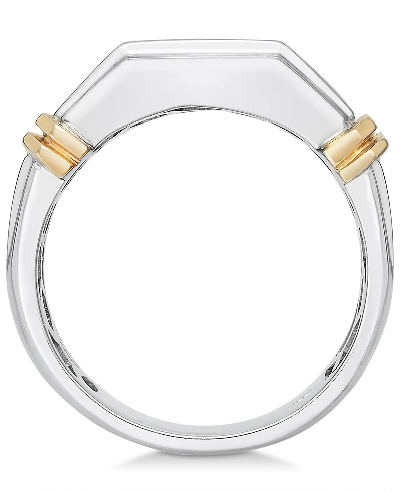 Men's Diamond (1 ct. t.w.) Ring 10k White and Yellow Gold
