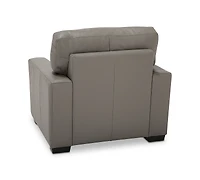 Ennia 36" Leather Armchair, Created for Macy's