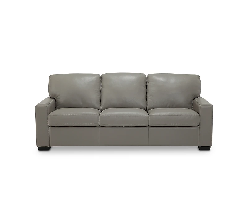 Ennia 82" Leather Queen Sleeper Sofa, Created for Macy's