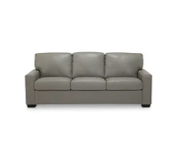 Ennia 82" Leather Queen Sleeper Sofa, Created for Macy's
