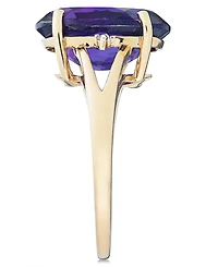 Amethyst (5 ct. t.w.) and Diamond Accent Oval Ring 14k Gold (Also Available Mystic Topaz, Blue & Prasolite)