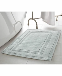 Jean Pierre Racetrack Stonewash Cotton Bath Rug, 21" x 34"