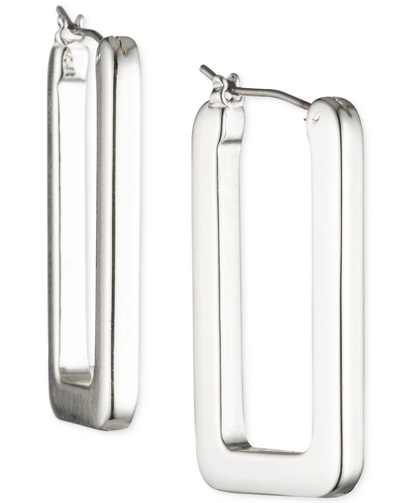 Lauren Ralph Lauren Geometric Link Hoop Earrings