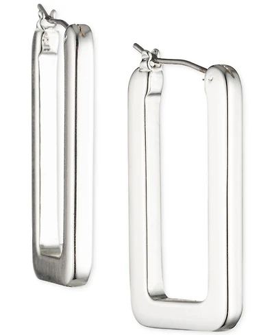 Lauren Ralph Lauren Geometric Link Hoop Earrings