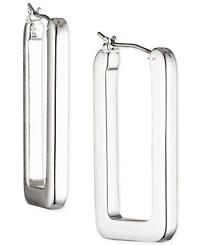 Lauren Ralph Lauren Geometric Link Hoop Earrings