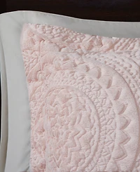 Madison Park Arya Embroidered Medallion Faux Fur 3-Pc. Comforter Set, Full/Queen