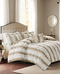 Madison Park Zuri Faux-Fur 4-Pc. Comforter Set
