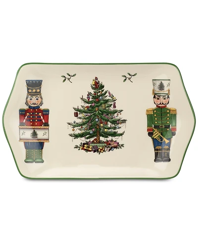 Spode Christmas Tree Nutcracker Dessert Tray, Exclusively at Macy's