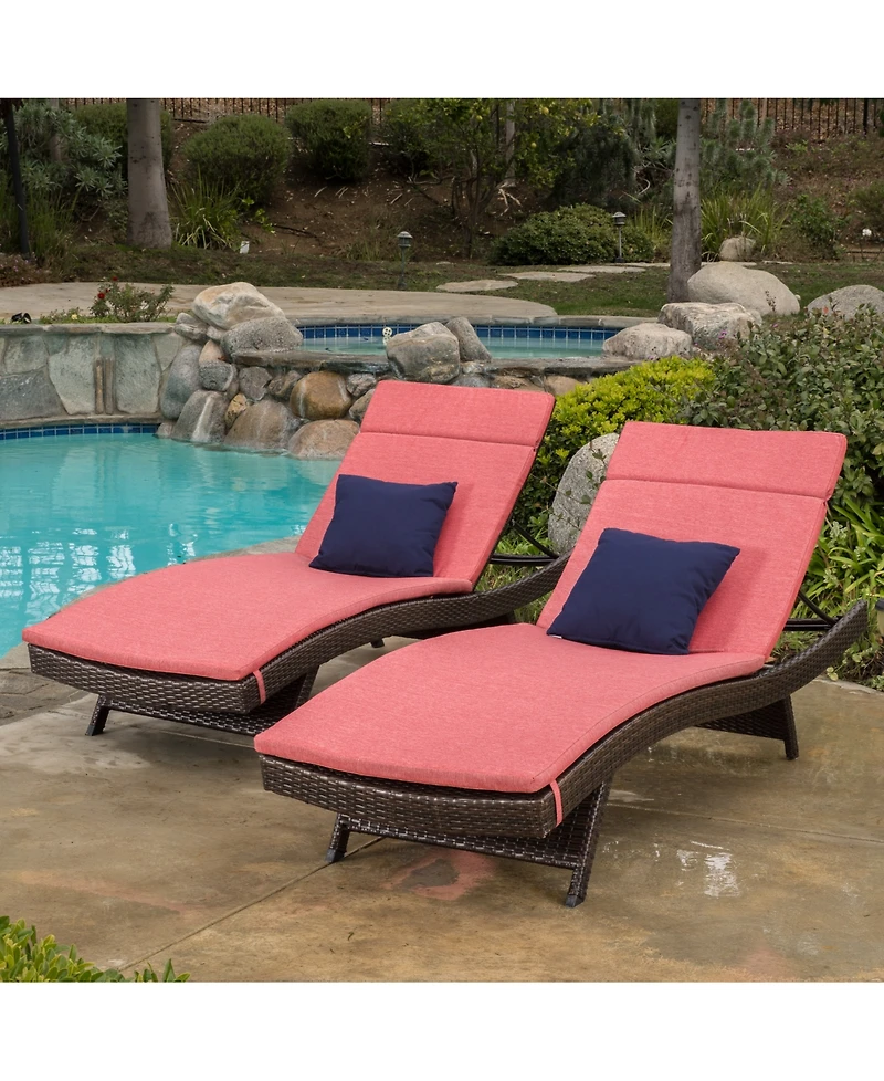 Farron Cushion Adjustable Lounges (Set Of 2)