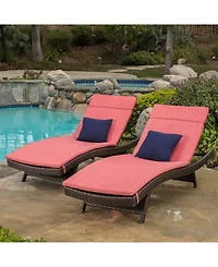 Farron Cushion Adjustable Lounges (Set Of 2)