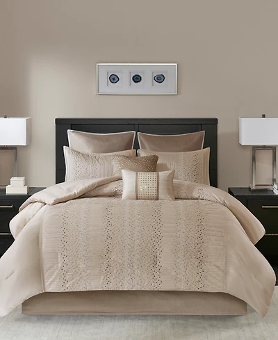 Madison Park Camelia 8-Pc. Comforter Set, Queen