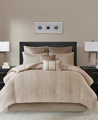 Madison Park Camelia 8-Pc. Comforter Set, Queen