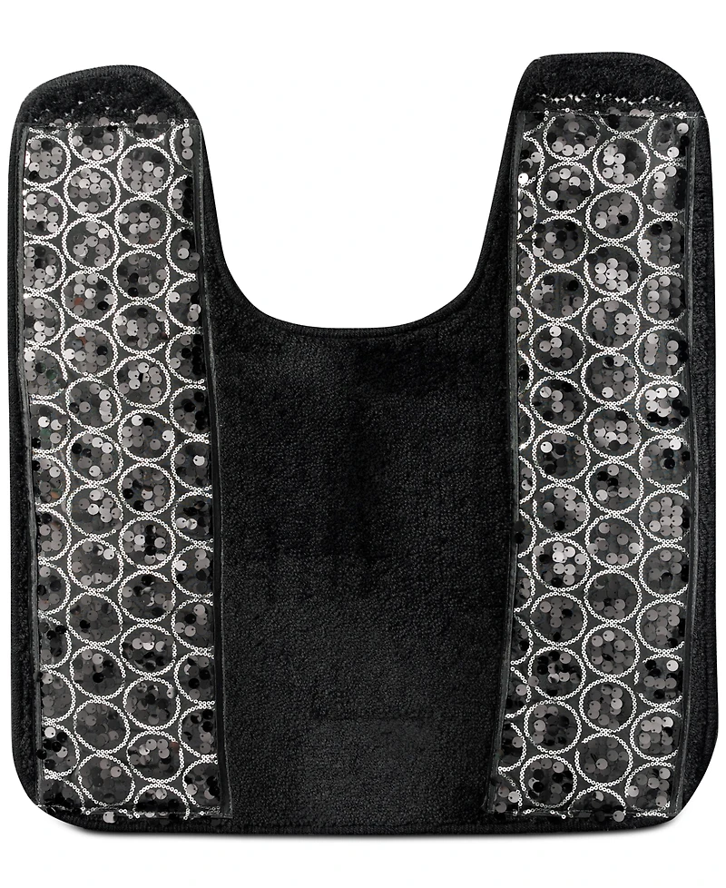 Popular Bath Sinatra Sequin Rug, Contour