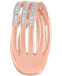 Diamond Crisscross Statement Ring (1/4 ct. t.w.)