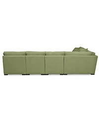 Radley Fabric 6-Piece Chaise Sectional with Wedge, Created for Macy's