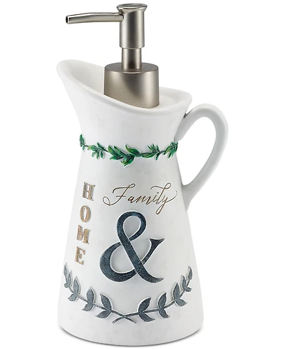 Avanti Modern Farmhouse Rustic Style Resin Soap/Lotion Dispenser