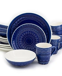 Euro Ceramica Fez 16 Pc. Dinnerware Set, Service for 4