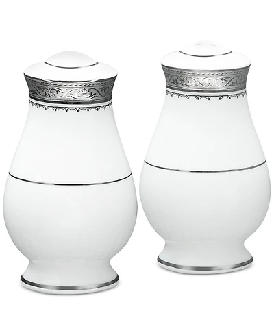 Noritake Odessa Platinum Salt & Pepper Shakers