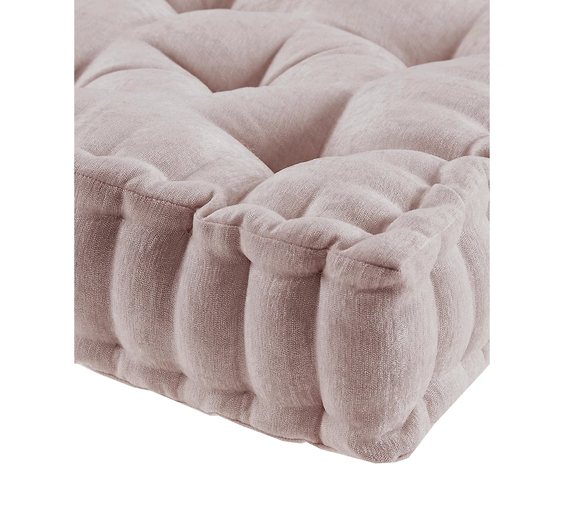 Intelligent Design Azza Chenille Decorative Floor Pillow, 20" x 20"