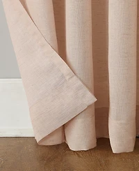 Amalfi Linen Blend Textured Semi-Sheer Rod Pocket Curtain Panel