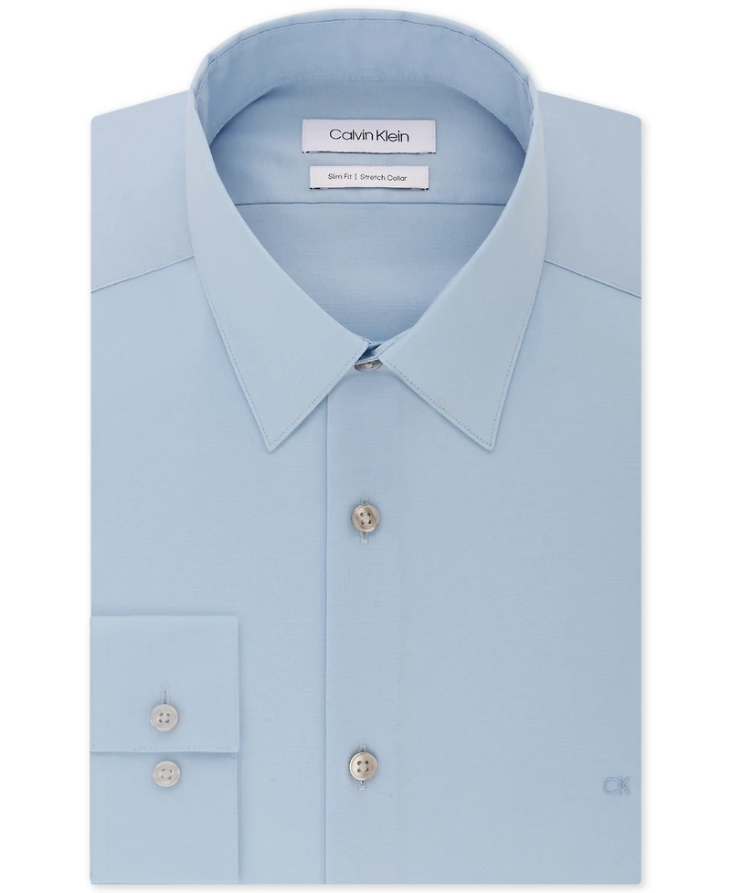 Calvin Klein Men's Slim-Fit Stretch Dress Shirt, Online Exclusive Created for Macy's