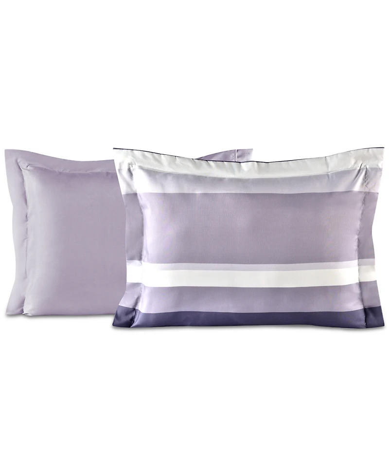 Austin Stripe/Solid Reversible 8 Pc. Comforter Set