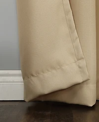 Montego Casual Textured Semi-Sheer Grommet Curtain Panel