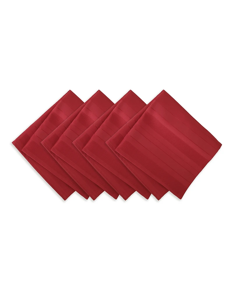 Elrene Denley Stripe Set of 4 Napkins