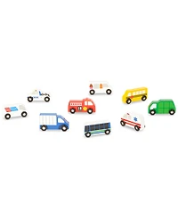 Melissa & Doug Wooden Town Vehicles Set