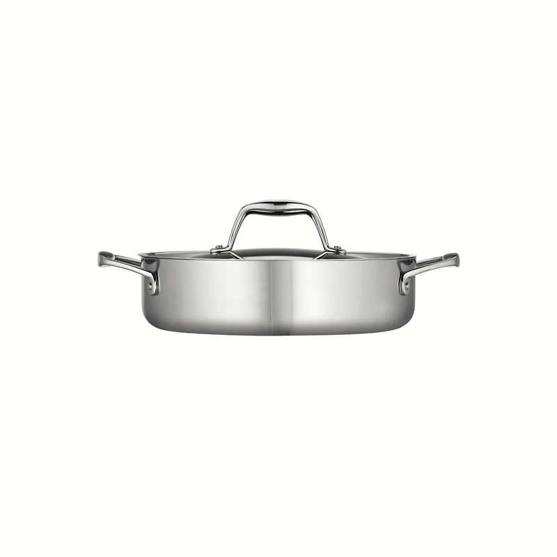 Tramontina Signature 3-Quart Tri-Ply Clad Stainless Steel Braiser with Lid