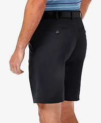 Haggar Men's Cool 18 Pro Flat Front Classic-Fit 9.5" Shorts