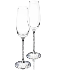 Swarovski Crystalline Toasting Flutes, Set of 2