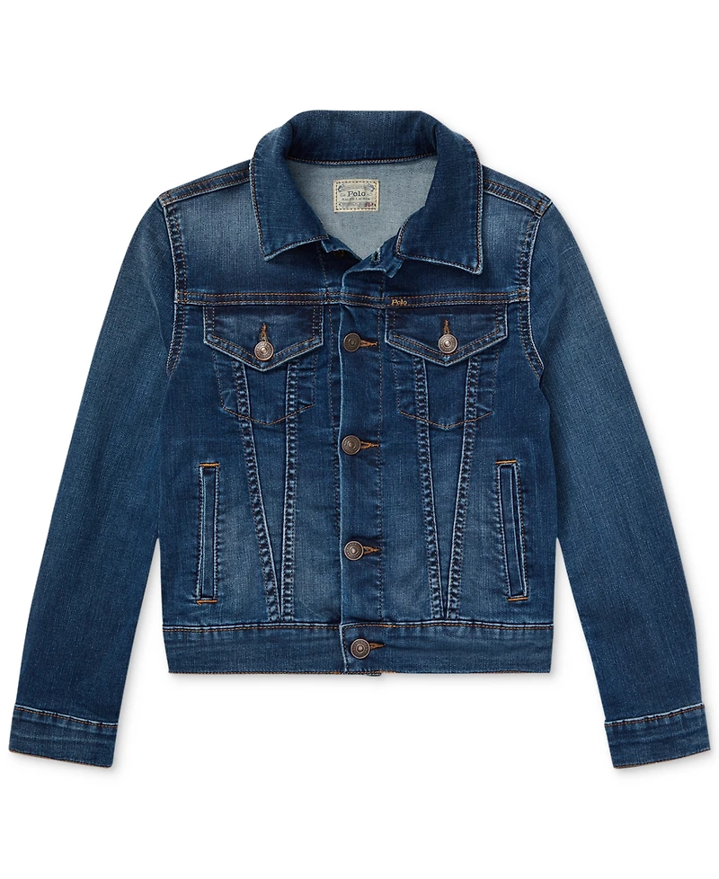 Polo Ralph Lauren Big Girls Lightweight Denim Trucker Jacket