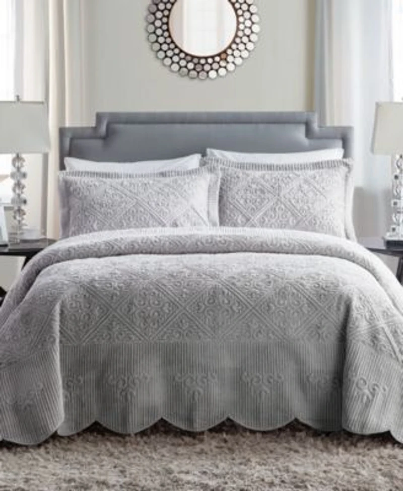 Vcny Home Westland Plush Bedspread Sets