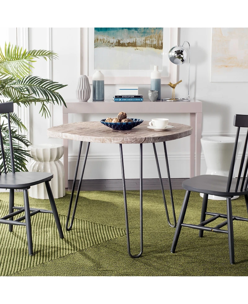 Mindy Wood Top Dining Table