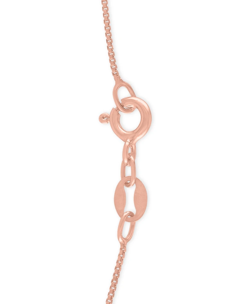 Diamond Intertwining Hearts 18" Pendant Necklace (1/10 ct. t.w.) in 14k Rose Gold-Plate