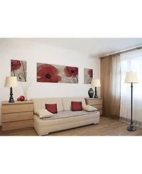 Elegant Designs Restoration Bronze Three Pack Lamp Set (2 Table Lamps, 1 Floor Lamps)