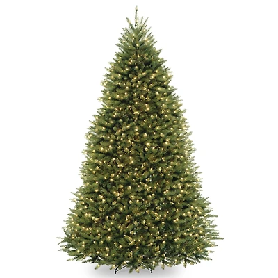 National Tree Company 9' Dunhill Fir Hinged Tree with Clear Lights