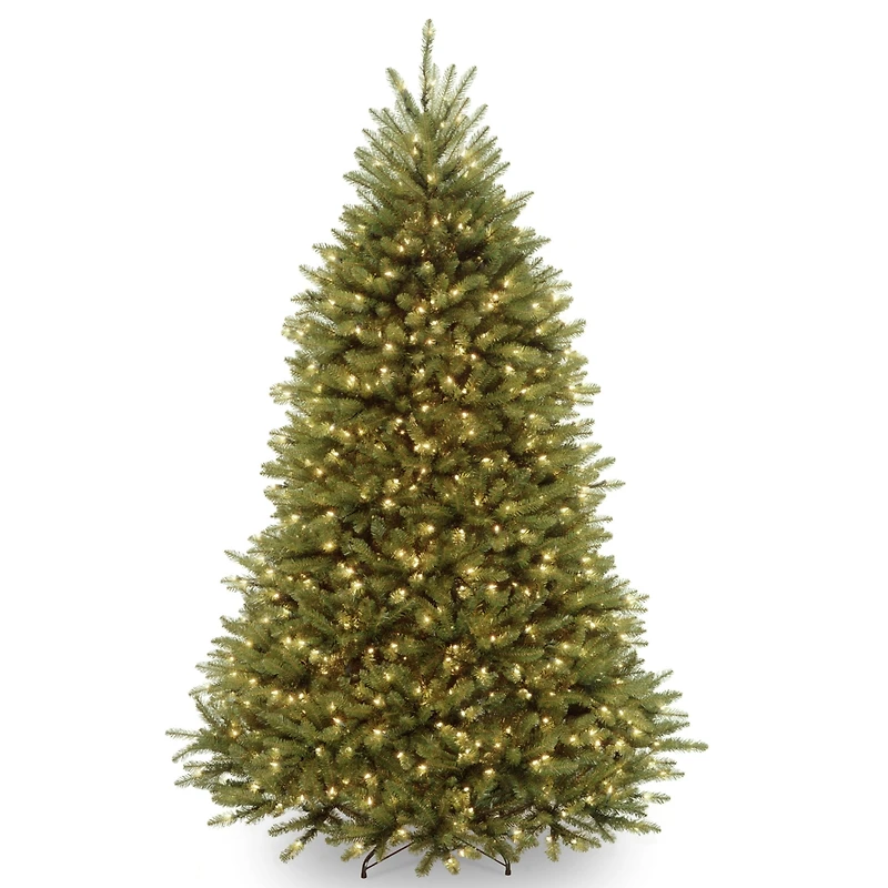 National Tree Company 7' Dunhill Fir Hinged Tree with 700 Clear Lights + PowerConnect