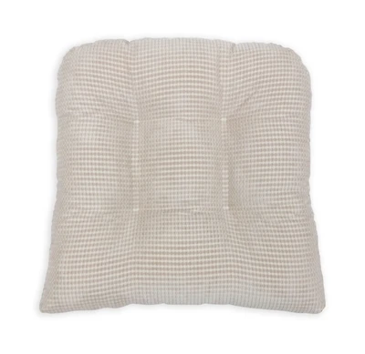 Arlee Home Fashions Solid Textured Memory Foam 2-Pack Chair Pads